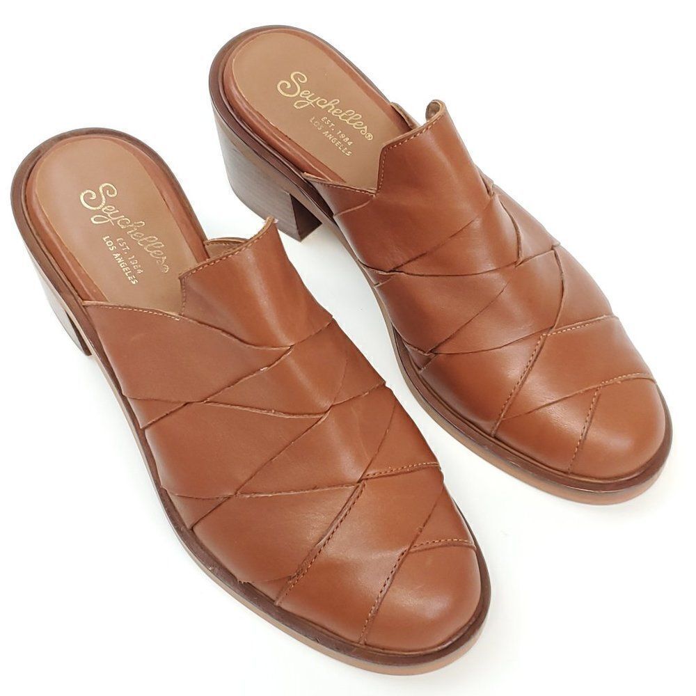 Seychelles Masterpiece Mule Slip On Stacked Heel NWOB US 8